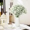 100 Pieces Artificial Flowers Plastic Baby Breath Flowers Faux Gypsophila DIY Floral Bouquets Arrangement Baby Breath Wedding Party Decoration for Party Home Office Garden Decor (White)